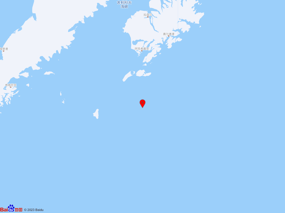美國阿拉斯加州以南海域（北緯55.95度，東經-154.15度）發生5.5級地震