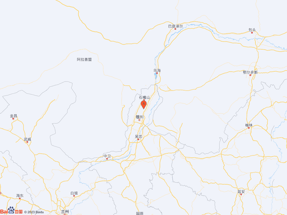 寧夏石嘴山市平羅縣（北緯38.81度，東經106.37度）發生2.8級地震